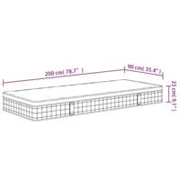 Binnenveringmatras middelhard 90x200 cm - thumbnail