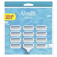 Gillette Venus Smooth Navulmesjes Voor Vrouwen X12 bij Jumbo - thumbnail