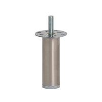 Stalen meubelpoot rvs look rond ø 2,5 cm en hoogte 8 cm (M8) - thumbnail