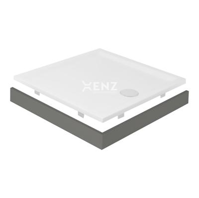 Xenz vloerplint voor Mariana douchebak cement mat Xenz vloerplint voor Mariana douchebak cement mat