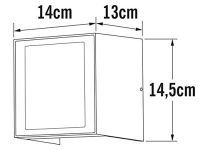 KonstSmide Led wandspotCremona Up - Down 3-lichts 14cm antraciet - 7946-370 - thumbnail