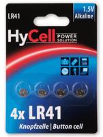 HyCell Knoopcel LR41 1.5 V 4 stuk(s) 30 mAh Alkaline AG3 - thumbnail