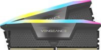 Memoria RAM - CORSAIR - Vengeance RGB DDR5 RAM 32 GB (2x16 GB) 6000 MHz CL36 AMD Expo iCUE compatibile - Grigio (CMH32GX5M2E6000Z36) - thumbnail