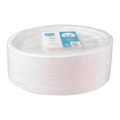 Depa - Bord Rond Wit Karton 18cm - 100 stuks