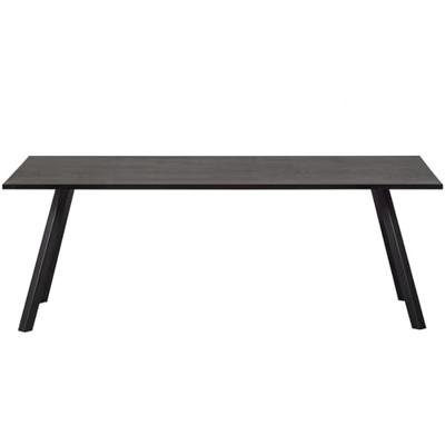 WOOOD Eettafel 'Combi-tablo' 220 x 90cm, kleur Blacknight