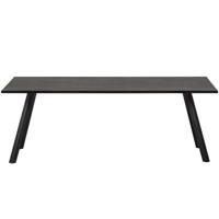 WOOOD Eettafel 'Combi-tablo' 220 x 90cm, kleur Blacknight - thumbnail