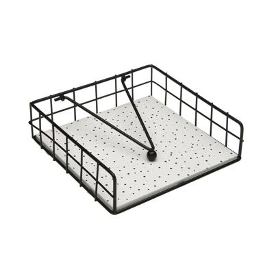 Servethouder Versa SPECKLE Staal Hout MDF 18 x 7 x 18 cm
