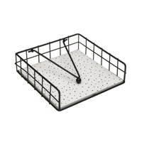 Servethouder Versa SPECKLE Staal Hout MDF 18 x 7 x 18 cm - thumbnail