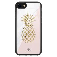 iPhone 8/7 glazen hardcase - Ananas - thumbnail