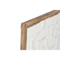 Decoratieve figuren Home ESPRIT Wit Natuurlijk Modern 90 x 3 x 90 cm - thumbnail