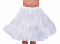 Petticoat kniehoogte wit met elastiek luxe - thumbnail