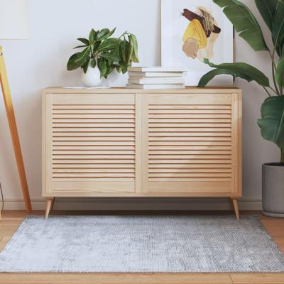 Louvredeuren 2 st 61,5x59,4 cm massief grenenhout