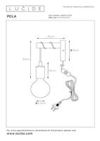 Lucide POLA - Wandlamp Kinderkamer - 1xE27 - Blauw - thumbnail