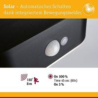 Paulmann 94571 Ayda Wandlamp op zonne-energie Energielabel: G (A - G) 5.5 W Warmwit Zwart - thumbnail