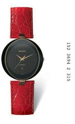 Horlogeband Rado 01.152.3694.2.315 / R0708716 Leder Rood 5mm