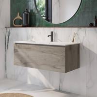 Tweedekans Ben Engraved Cross wastafelkraan Mat zwart 04657 - thumbnail