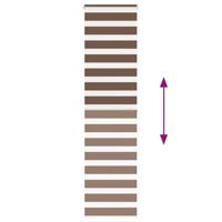 Zebra rolgordijn 60x200 cm stofbreedte 55,9 cm polyester bruin - thumbnail