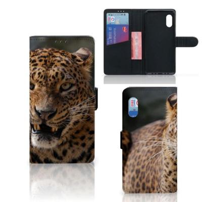 Samsung Xcover Pro | Telefoonhoesje | Met pasjeshouder | Luipaard
