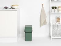 Brabantia Sort & Go afvalemmer 16 liter fir green - thumbnail