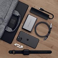 SATECHI USB-C Slank Multipoort Adapter Met Ethernet, 4K HDMI, 60W USB-C PD Opladen, 2 USB-A, SD/Micro Kaartlezers - Voor M2/ M1 Macbook Pro/Air, M2/ M1 iPad Pro/Air, M2 Mac Mini, iMac M1 (Zwart) - thumbnail