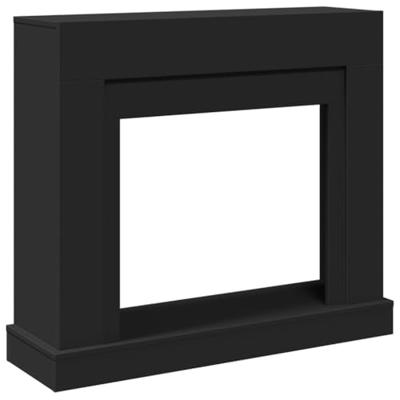 VidaXL Haardombouw 100x30x87,5 cm bewerkt hout zwart