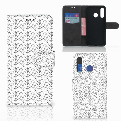 Huawei P30 Lite (2020) Telefoon Hoesje Stripes Dots Huawei P30 Lite (2020) Telefoon Hoesje Stripes Dots