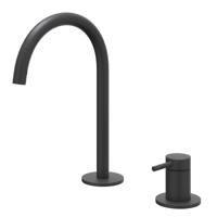 IVY Bond Wastafelkraan - 2-Gats Bladmontage - Mat Zwart - thumbnail