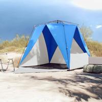 VidaXL Strandtent 4-persoons waterdicht snelontgrendeling azuurblauw - thumbnail