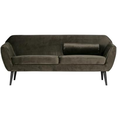 WOOOD 2-zits Bank 'Rocco' Velvet, kleur Groen