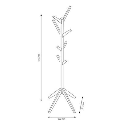 Kapstok 'Stine' kleur grijs Kapstok 'Stine' kleur grijs