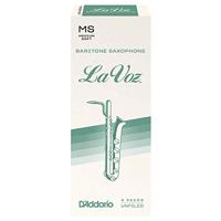 D&apos;Addario Woodwinds RLC05MS La Voz Baritonsaxofoonriet, Medium Soft, 5-pack, Unfiled - thumbnail