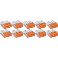 WAGO 3-Polige Lasklem Oranje 0.5-2.5mm² - Set van 10 - thumbnail