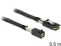DELOCK Kabel Mini SAS HD SFF 8643 x4 stekker > Mini SAS 36 Pin SFF 8087 stekker 0,5 m - thumbnail