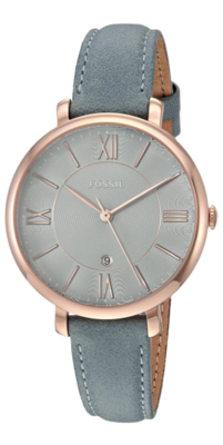 Horlogeband Fossil ES4273 Leder Blauw 14mm Horlogeband Fossil ES4273 Leder Blauw 14mm