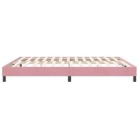 Bedframe zonder matras 180x210 cm fluweel roze - thumbnail