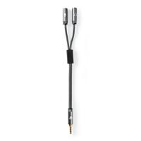 Nedis Stereo 3,5 mm mini-jack splitterkabel male naar 2x female - thumbnail