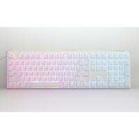 Ducky one 3 classic pure white rgb mechanisch toetsenbord (wit, us lay-out (qwerty), cherry mx silent red, 100%, rgb led, double-shot pbt, hot-swappable, quack mechanics) - thumbnail