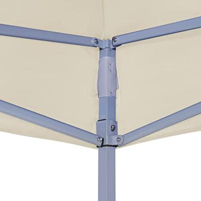 VidaXL Partytentdak 270 g/m² 2x2 m crème - thumbnail