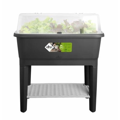 ELHO Noa Staande Moestuin - Zwart - L 79 x B 39 x H 94 cm - kweken en oogsten - 100% gerecycled