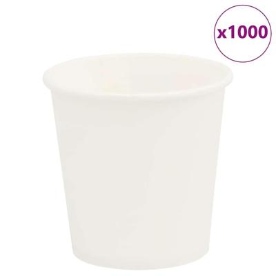 VidaXL Papieren koffiekopjes 1000 st 4oz 100 ml wit VidaXL Papieren koffiekopjes 1000 st 4oz 100 ml wit