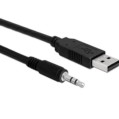 Delock USB-kabel USB 2.0 USB-A stekker, Jackplug-stekker 3,5 mm 1.80 m Zwart 83115 Delock USB-kabel USB 2.0 USB-A stekker, Jackplug-stekker 3,5 mm 1.80 m Zwart 83115