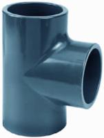 PVC T-Stück 10 stuks 90 ° met 3 zelfklevende mof 40 mm - thumbnail