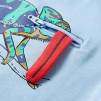Kindershirt met korte mouwen 104 lichtblauw - thumbnail