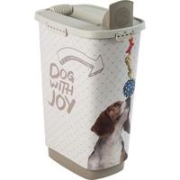 Rotho Cody Dog Pet Food Container 50L Cappuccino/Zand - thumbnail