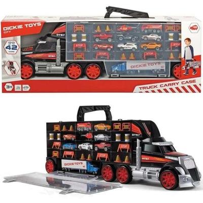 Dickie vrachtwagen/opbergkoffer met auto's Dickie vrachtwagen/opbergkoffer met auto's