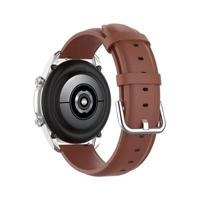 By Qubix - Classic leren bandje - Bruin - Compatible met Garmin Vivoactive 6 / Vivoactive 5 / Vivoactive 3 - Compatible Garmin bandje - Bandbreedte: 20mm - thumbnail
