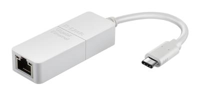 D-Link DUB-E130 USB‑C naar Gigabit Ethernet Adapter (ondersteunt Windows, Mac OS X, Linux, RJ45)