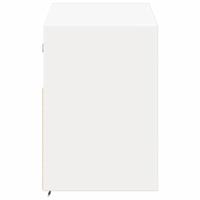 Tv-wandmeubel met LED-verlichting 100x31x45 cm wit - thumbnail