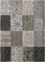 Louis de Poortere - 8101 Vintage Patchwork Black & White - 280x360 cm Vloerkleed - thumbnail