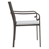 Tuinstoelen 6 st met kussens 56x59x84 cm poly rattan bruin - thumbnail